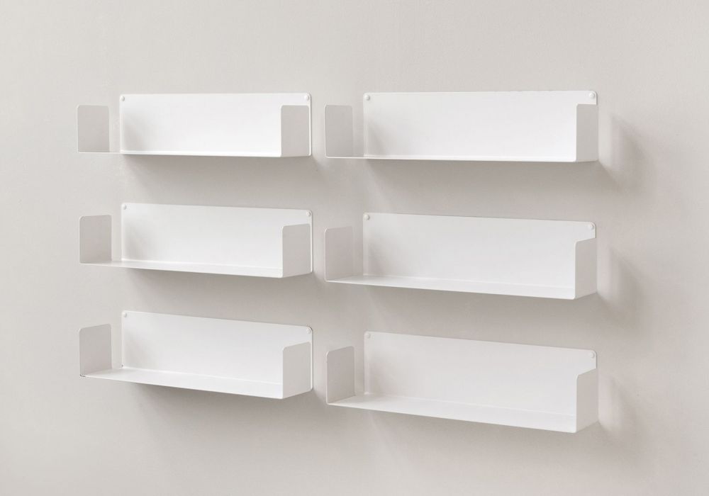 Modulares Regalsystem "U" - Satz von 6 - 60 cm - Stahl Modulares Regalsystem "U" - Satz von 6 - 60 cm - Stahl