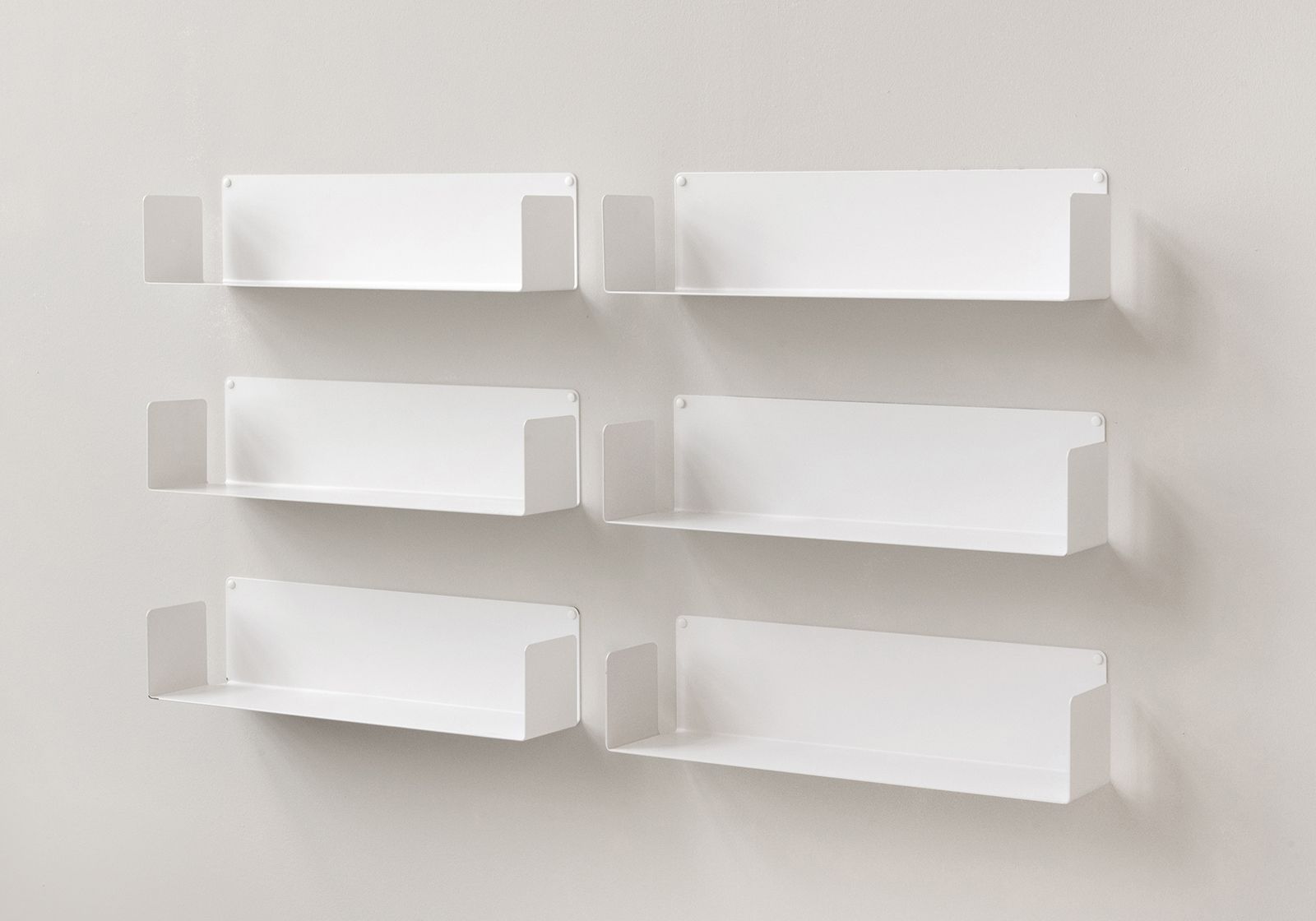 Wall bookshelves 23,62 inches long - Set of 6