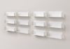 Mensola modulare "U" - 60 cm - Set di 12 - Acciaio