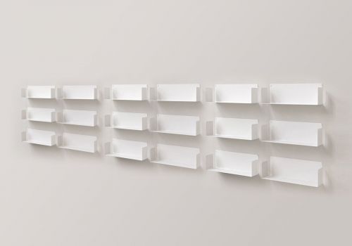 Mensola modulare "U" - 60 cm - Set di 12 - Acciaio