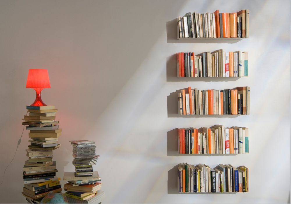 Bookcase Design Judd 5 Shelves, Floating Shelves Made Of Books