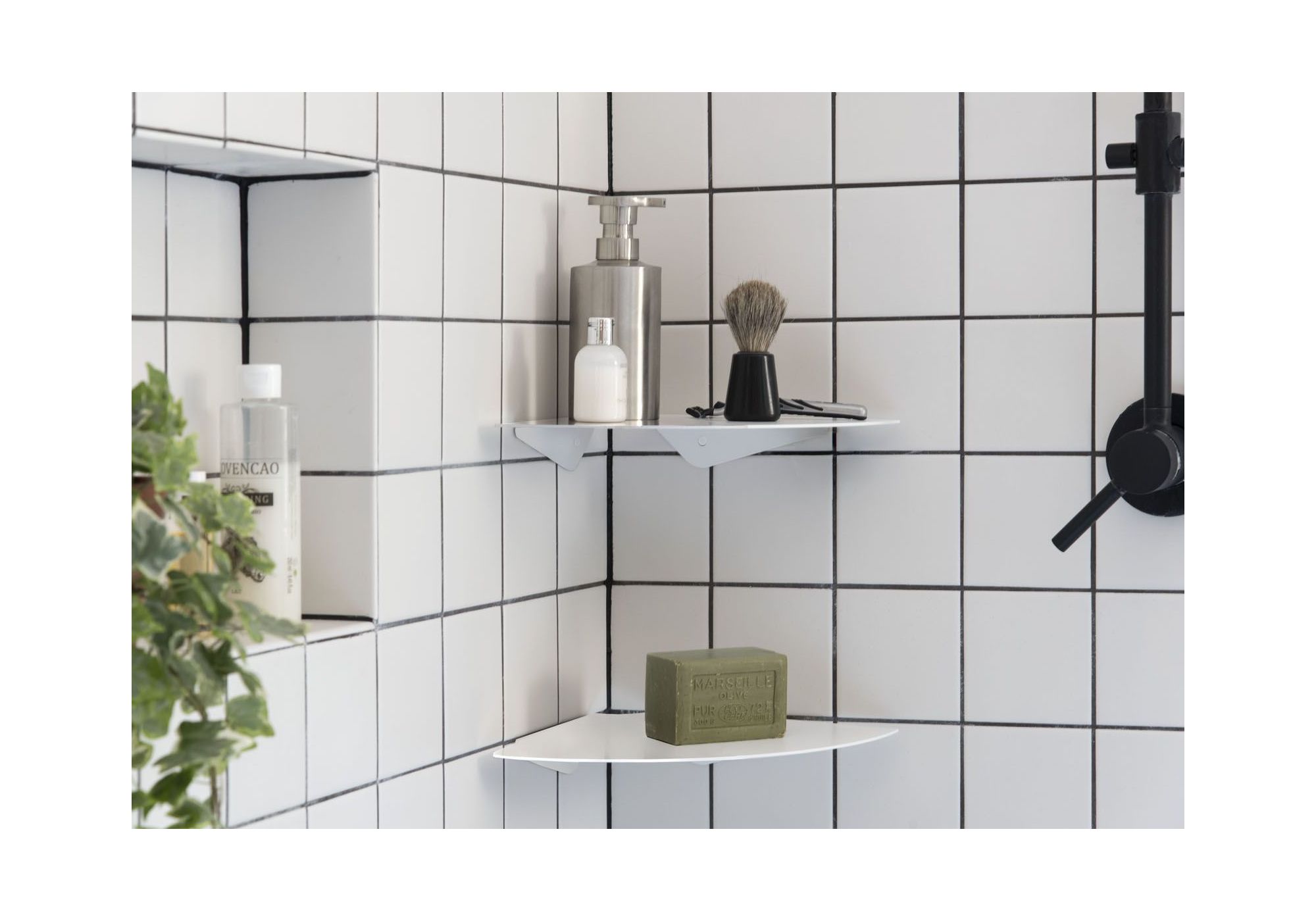 Achetez Étagère angle pour salle de bain TEEgolo - 24 cm - Lot de 2