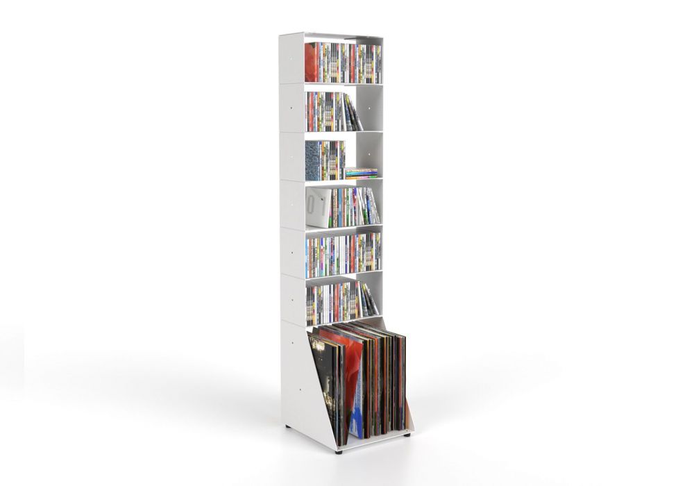 Cd & Schallplattene regal 7 ablagen B30 H125 T15 cm Cd & Schallplattene regal 7 ablagen B30 H125 T15 cm