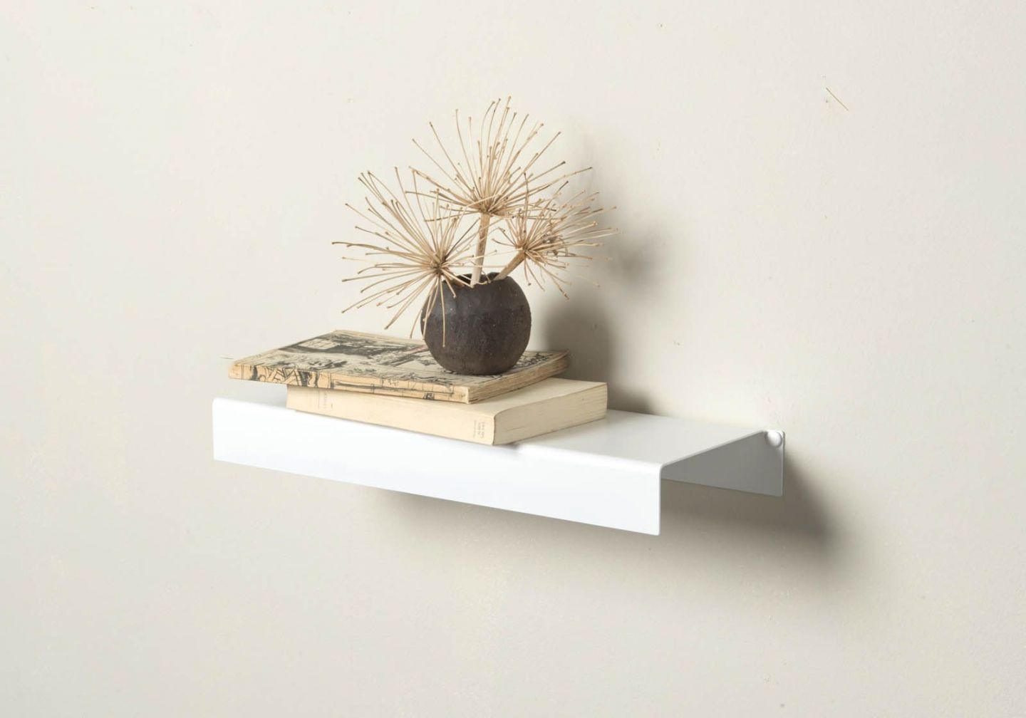 Wall Shelf white metal 45 cm