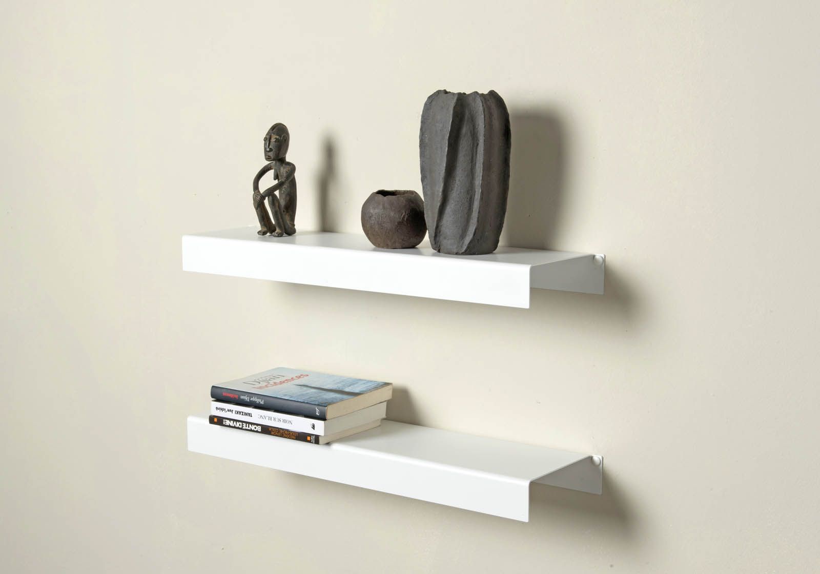 Wall Shelf white metal 60 cm