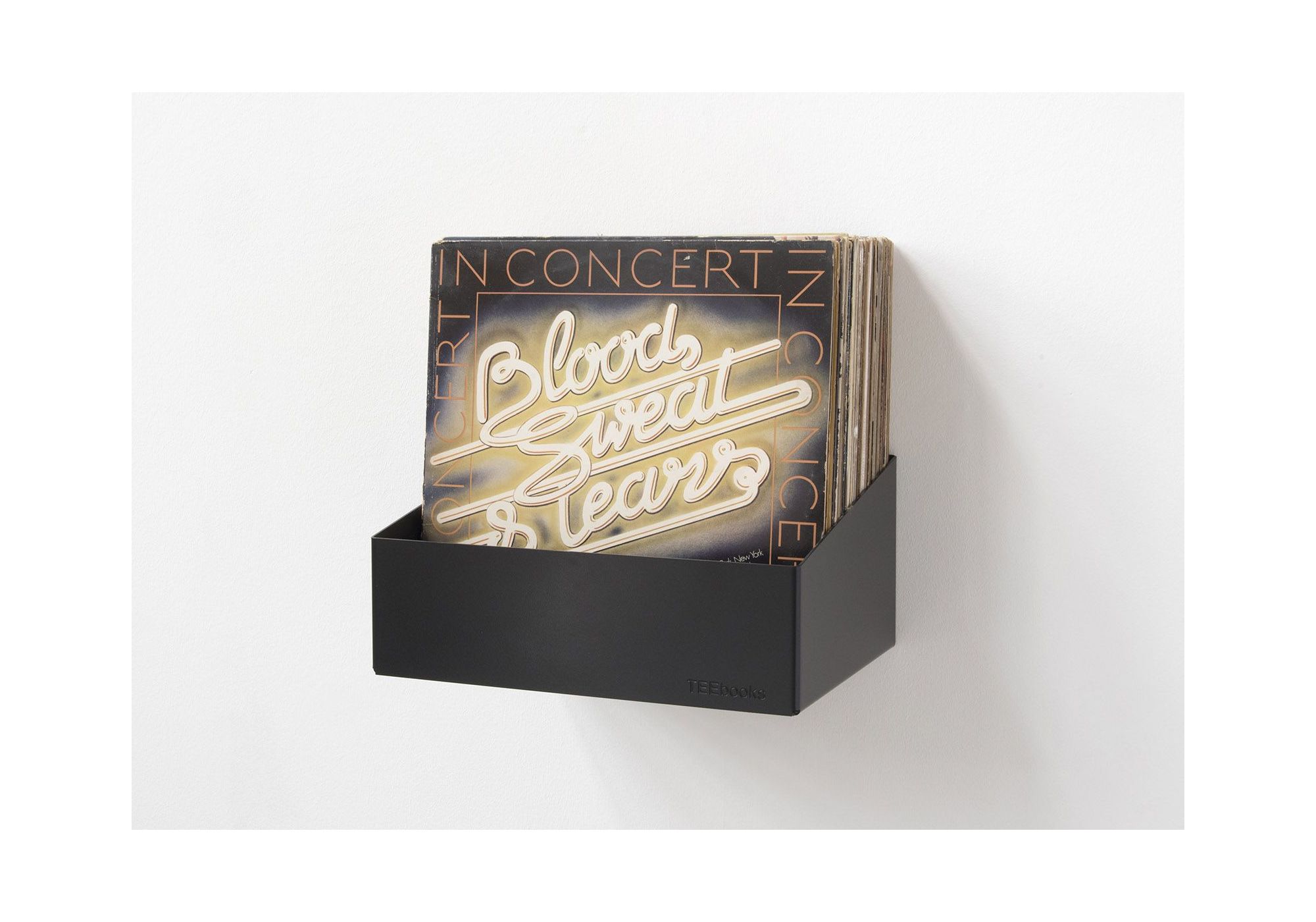 Buy Vinyl Storage Wall Shelf Black