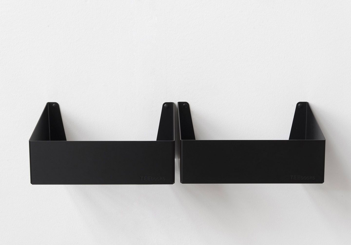 Buy the Vinyl Storage Wall Shelf Set of 2 Black