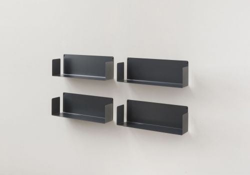 Mensola porta CD - USCD - Set di 4 - 45 cm - Acciaio