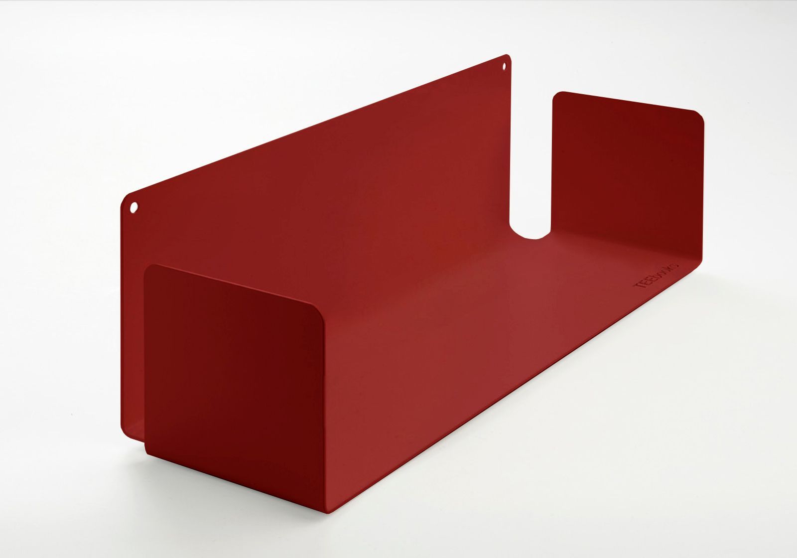 CD Regal rot - Set von 4 - 60 cm - Stahl