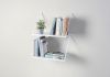 Hanging Wall Shelf 19.69 x 13.78 inches - White Steel Hanging wall shelves - 3