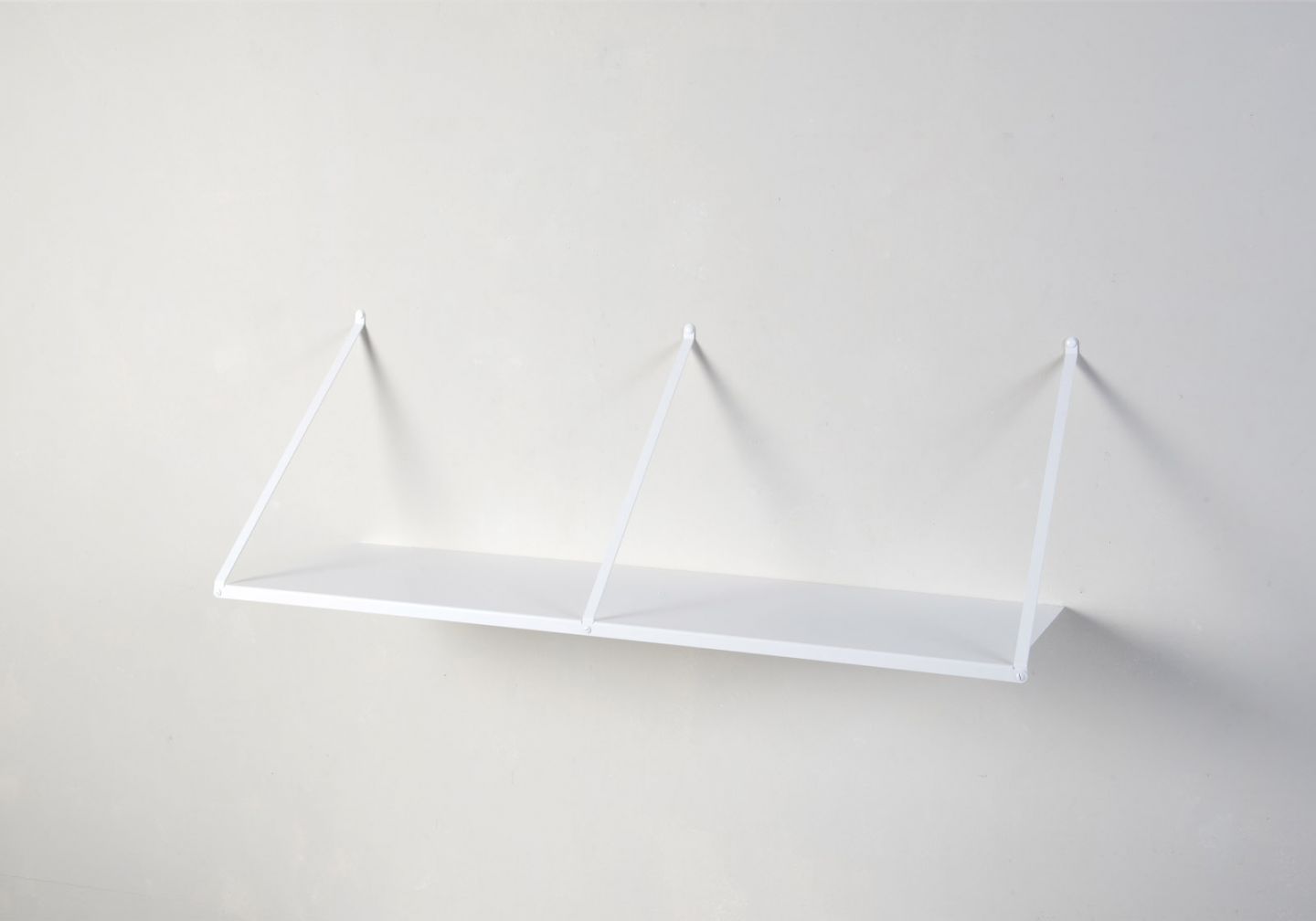 Sale Hanging Wall Shelf 100 x 35 cm White Steel