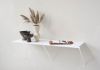 Wall console table 100 x 35 cm - Metal - White Wall console table - 1