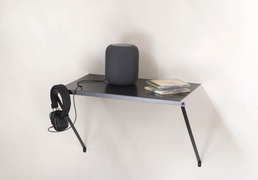 Wall console table 19.69 x 13.78 inches - Metal - Black Wall console table - 1