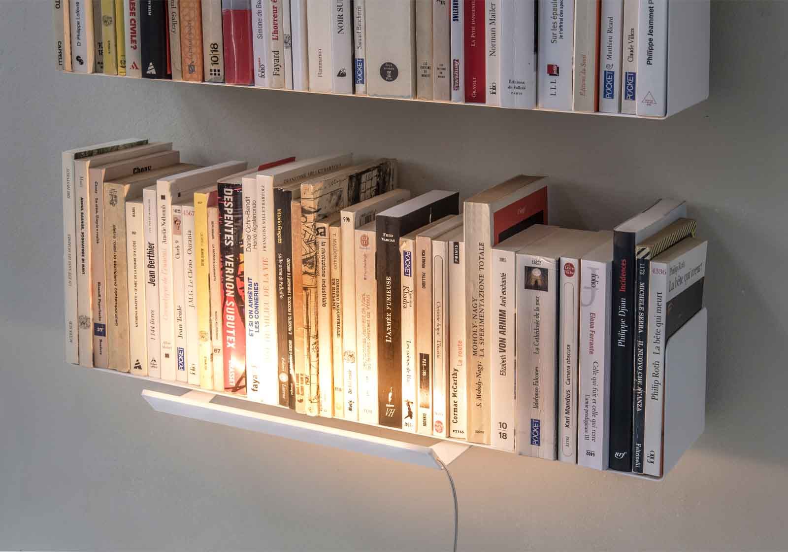 Shelf Light By Teebooks, Using Books As Shelves