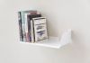Mensola per libri 45 x 25 cm - Acciaio Bianco Mensole per libri - 1