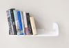 Wall bookshelf 23,62 inches long - White Steel Bookshelves - 3