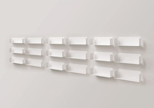 Estantes de pared 45 cm - Juego de 18 - Blanco Estantes de pared - 1