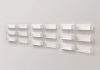Bookcase - Wall shelves 45 cm - Set of 18 - White Floating shelves - 1