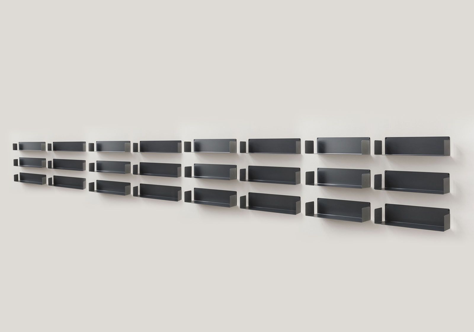 Mensola pieghevole Grigio alluminio 28 x 20 cm