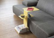 Gelber Beistelltisch - Taschenbücher Beistelltisch metall - 1