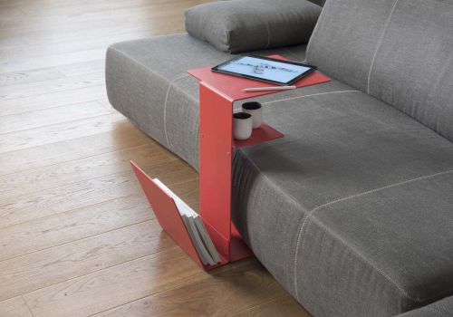 Red Couch table - Magazines Side table - 1