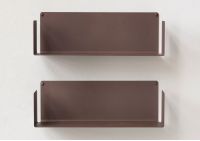 Floating shelves rust colour - 45 x 15 cm - Set of 2 Rust color shelves - 1