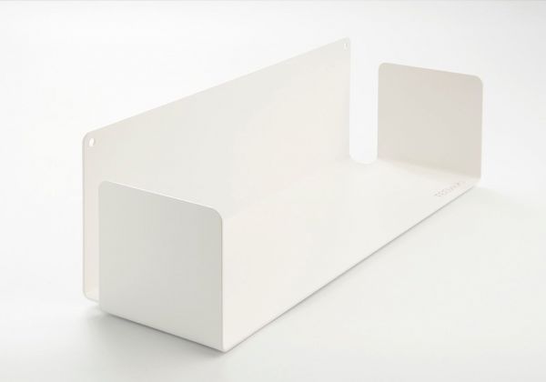 White floating shelf