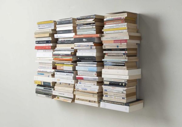 Verticale boekenplanken